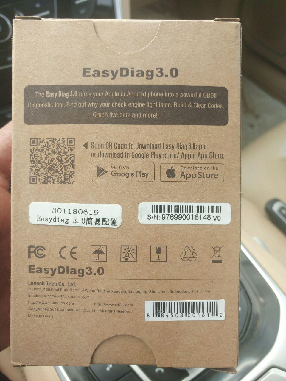 تجربة شراء EasyDiag 3.0 لفحص وتشخيص اعطال السيارات