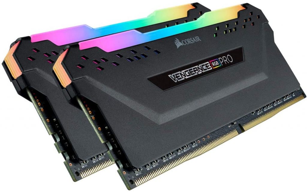 Corsair Vengeance RGB Pro 16GB (2x8GB) DDR4 3600 (PC4-28800) C18 Desktop Memory – Black