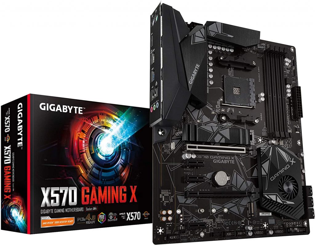 Gigabyte X570 Gaming X (AMD Ryzen 3000/X570/ATX/PCIe4.0/DDR4/USB3.1/Realtek ALC887/HDMI 2.0B/RGB Fusion 2.0/Realtek GbE 8118 LAN/Gaming Motherboard)